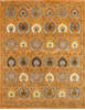 Chobi Yellow Hand Knotted 81 X 102 Area Rug 700-143428 Thumb 0