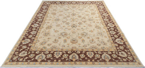 Chobi Beige Hand Knotted 810 X 119 Area Rug 700-143433 Image 1