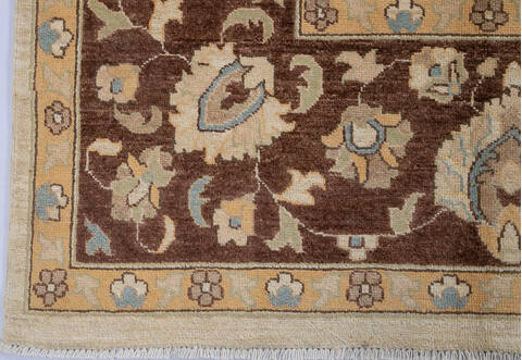 Chobi Beige Hand Knotted 810 X 119 Area Rug 700-143433 Image 4