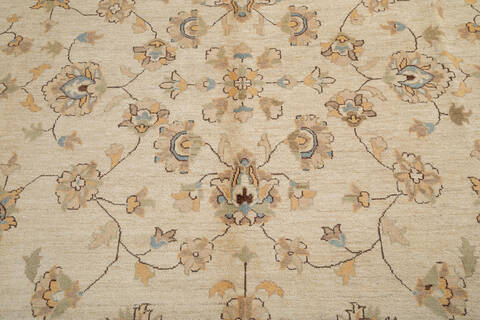 Chobi Beige Hand Knotted 810 X 119 Area Rug 700-143433 Image 5