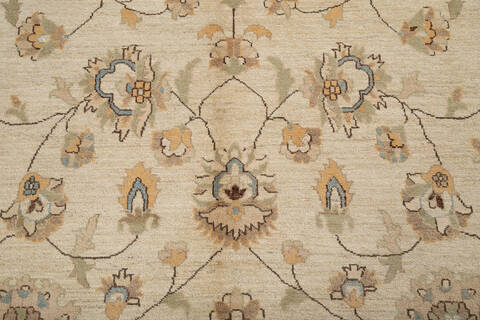 Chobi Beige Hand Knotted 810 X 119 Area Rug 700-143433 Image 6