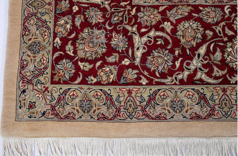 Pak-Persian Beige Hand Knotted 911 X 141 Area Rug 700-143437 Image 4