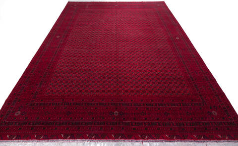 Khan Mohammadi Red Hand Knotted 101 X 155 Area Rug 700-143444 Image 1