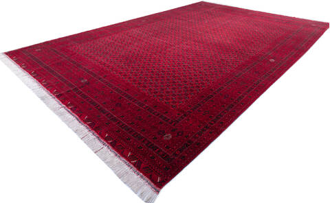 Khan Mohammadi Red Hand Knotted 101 X 155 Area Rug 700-143444 Image 2