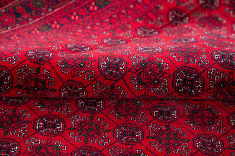 Khan Mohammadi Red Hand Knotted 101 X 155 Area Rug 700-143444 Image 6