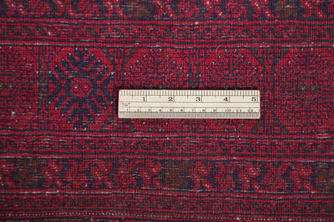 Khan Mohammadi Red Hand Knotted 101 X 155 Area Rug 700-143444 Image 7