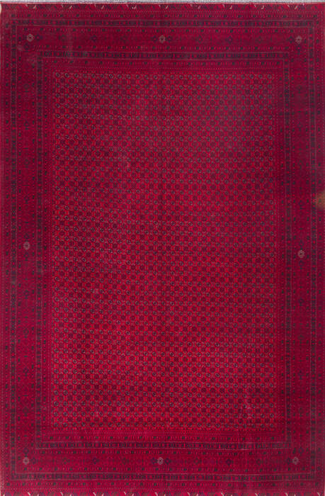 Khan Mohammadi Red Hand Knotted 101 X 155 Area Rug 700-143444 Image 0