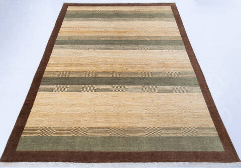 Gabbeh Multicolor Hand Knotted 65 X 97 Area Rug 700-143448 Image 1