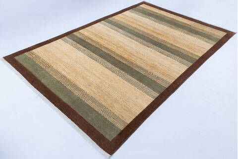 Gabbeh Multicolor Hand Knotted 65 X 97 Area Rug 700-143448 Image 2