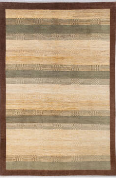 Gabbeh Multicolor Hand Knotted 6'5" X 9'7"  Area Rug 700-143448
