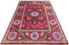 Modern Red Hand Knotted 68 X 99  Area Rug 700-143450 Thumb 1