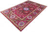 Modern Red Hand Knotted 68 X 99 Area Rug 700-143450 Thumb 2