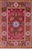 Modern Red Hand Knotted 68 X 99  Area Rug 700-143450 Thumb 0