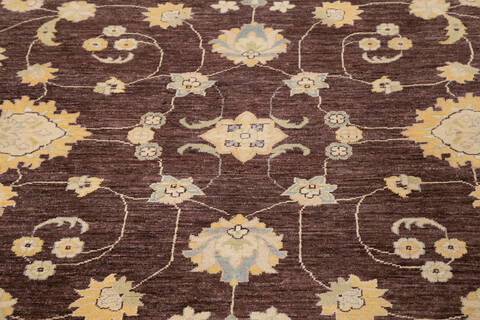 Chobi Brown Hand Knotted 68 X 98 Area Rug 700-143452 Image 3