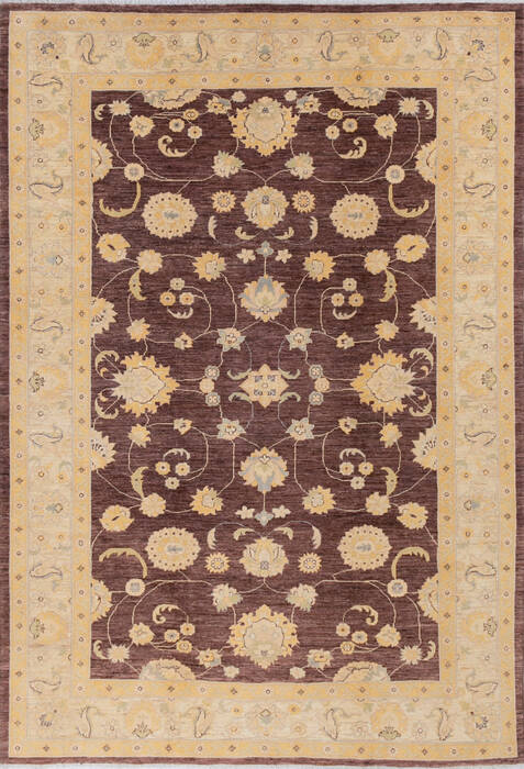 Chobi Brown Hand Knotted 68 X 98 Area Rug 700-143452 Image 0