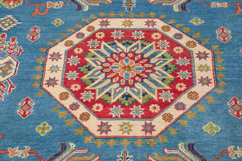 Kazak Blue Hand Knotted 69 X 95 Area Rug 700-143454 Image 3