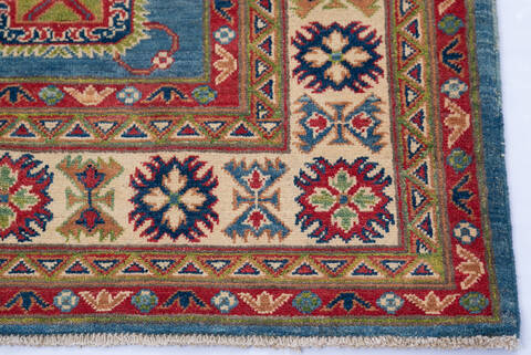 Kazak Blue Hand Knotted 69 X 95 Area Rug 700-143454 Image 5