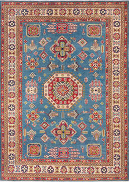 Kazak Blue Hand Knotted 6'9" X 9'5"  Area Rug 700-143454