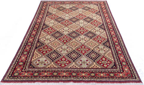 Khan Mohammadi Multicolor Hand Knotted 64 X 97 Area Rug 700-143459 Image 1