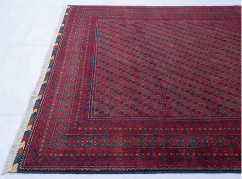 Khan Mohammadi Red Hand Knotted 66 X 92 Area Rug 700-143462 Image 3