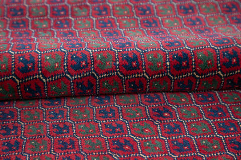 Khan Mohammadi Red Hand Knotted 66 X 92 Area Rug 700-143462 Image 6