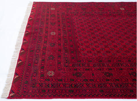 Khan Mohammadi Red Hand Knotted 64 X 93 Area Rug 700-143464 Image 5