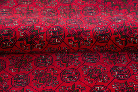 Khan Mohammadi Red Hand Knotted 64 X 93 Area Rug 700-143464 Image 6