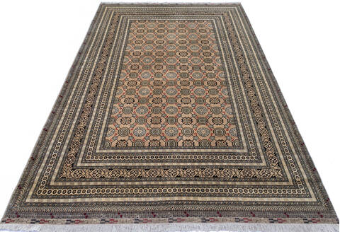Khan Mohammadi Beige Hand Knotted 67 X 103 Area Rug 700-143472 Image 1