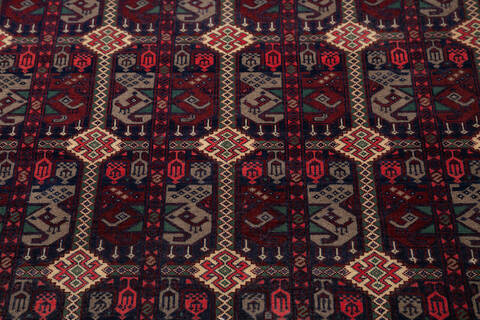 Khan Mohammadi Multicolor Hand Knotted 68 X 93 Area Rug 700-143474 Image 3
