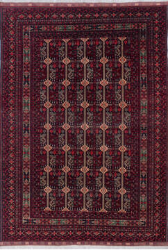 Khan Mohammadi Multicolor Hand Knotted 6'8" X 9'3"  Area Rug 700-143474