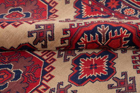 Khan Mohammadi Red Hand Knotted 69 X 95 Area Rug 700-143475 Image 6