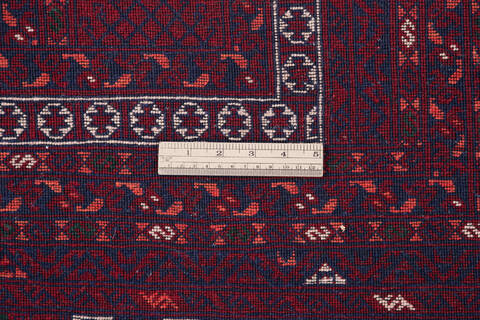 Khan Mohammadi Red Hand Knotted 64 X 96 Area Rug 700-143477 Image 7
