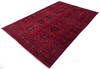 Khan Mohammadi Red Hand Knotted 67 X 99  Area Rug 700-143478 Thumb 2