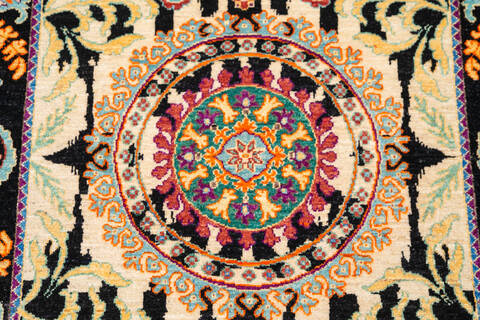 Chobi Beige Hand Knotted 411 X 69 Area Rug 700-143488 Image 4