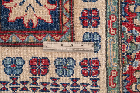 Kazak Beige Hand Knotted 410 X 68 Area Rug 700-143490 Image 6