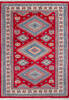 Pak-Persian Red Hand Knotted 49 X 67  Area Rug 700-143491 Thumb 0