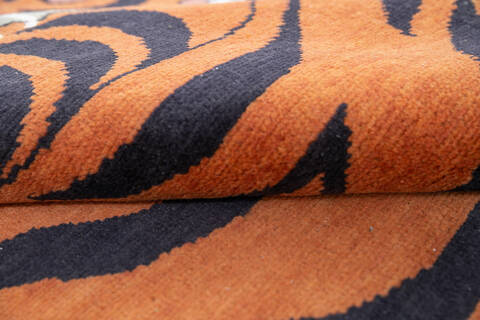 Pak-Persian Beige Hand Knotted 42 X 61  Area Rug 700-143493 Image 6