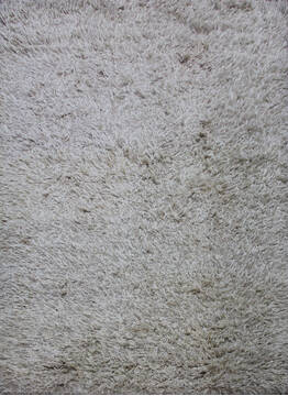 Shaggy White Shaggy 4'0" X 6'0"  Area Rug 902-143496