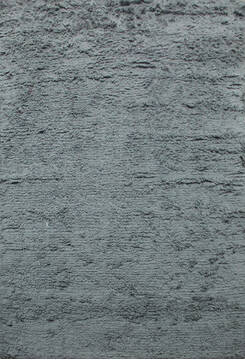 Indian Shaggy Grey Rectangle 5x7 ft Wool Carpet 143508