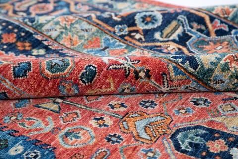 Chobi Red Hand Knotted 68 X 98 Area Rug 700-143511 Image 6