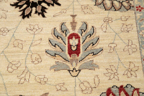 Chobi Beige Hand Knotted 66 X 910 Area Rug 700-143512 Image 4