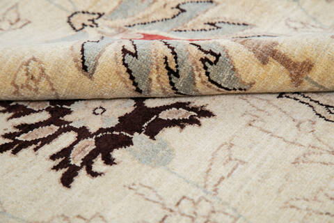 Chobi Beige Hand Knotted 66 X 910 Area Rug 700-143512 Image 7