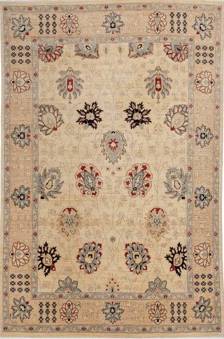 Chobi Beige Hand Knotted 66 X 910 Area Rug 700-143512 Image 0