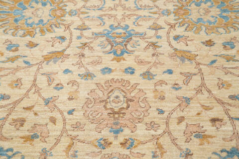 Chobi Beige Hand Knotted 69 X 100 Area Rug 700-143513 Image 2