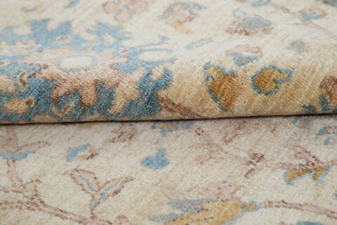 Chobi Beige Hand Knotted 69 X 100 Area Rug 700-143513 Image 5