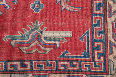 Kazak Red Hand Knotted 67 X 99 Area Rug 700-143514 Image 7
