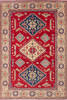 Kazak Red Hand Knotted 67 X 99 Area Rug 700-143514 Thumb 0