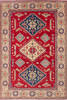 Kazak Red Hand Knotted 67 X 99  Area Rug 700-143514 Thumb 0