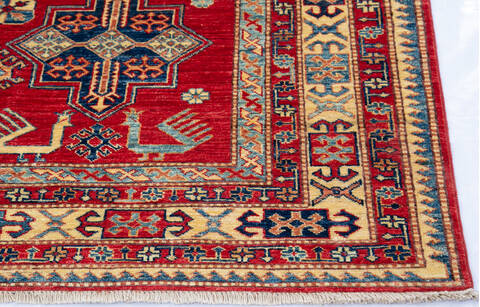 Kazak Red Hand Knotted 611 X 92 Area Rug 700-143515 Image 2