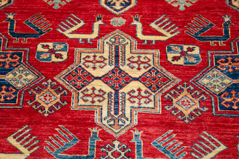 Kazak Red Hand Knotted 611 X 92 Area Rug 700-143515 Image 4